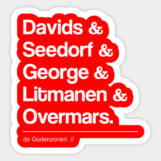 The Legends of Ajax II Sticker